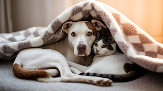 A cozy dog resting comfortably on a large orthopedic dog bed, symbolizing the importance of a good night's sleep for pets.