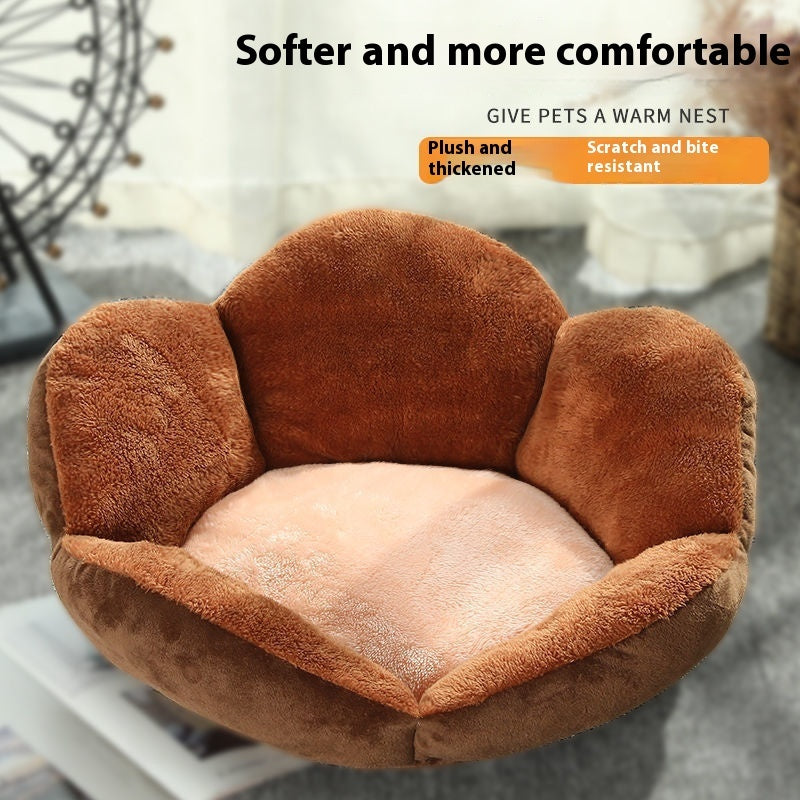 Cozy Pet Bed for Dogs and Cats brown variant give pets a warm nest