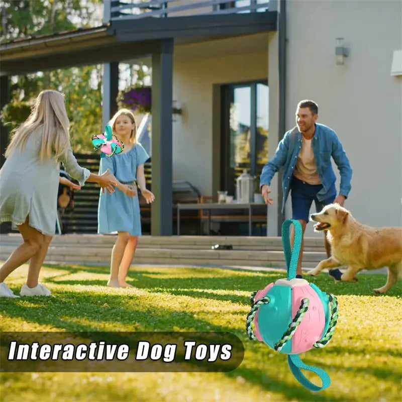 interactive dogs toy playing family
