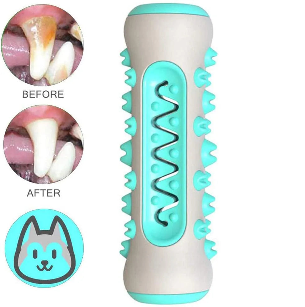 Dog Dental Chew Toy in blue, designed to clean teeth, remove tartar, and strengthen the jaw, providing a fun and beneficial chewing experience for dogs.