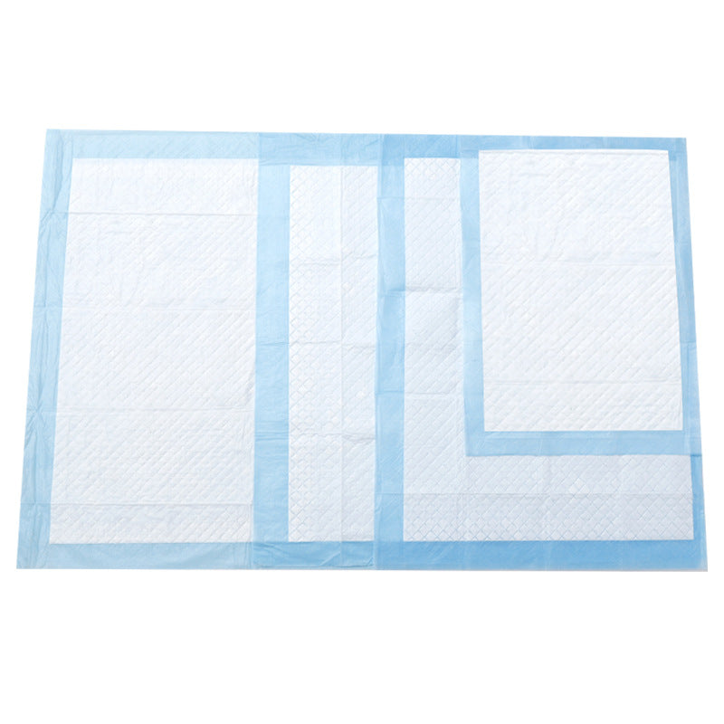 Different size options of the Pet Urine Pad Diaper, designed for fast absorption, leak prevention, and comfort, suitable for pets of all sizes.