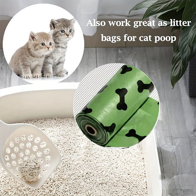 Eco-Friendly Biodegradable Dog Poop Bags & Dispenser – leak-proof and eco-friendly waste solution many uses