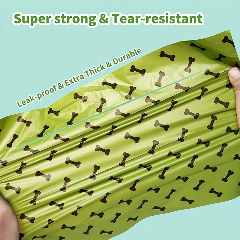 Eco-Friendly Biodegradable Dog Poop Bags & Dispenser – leak-proof and eco-friendly waste solution super strong