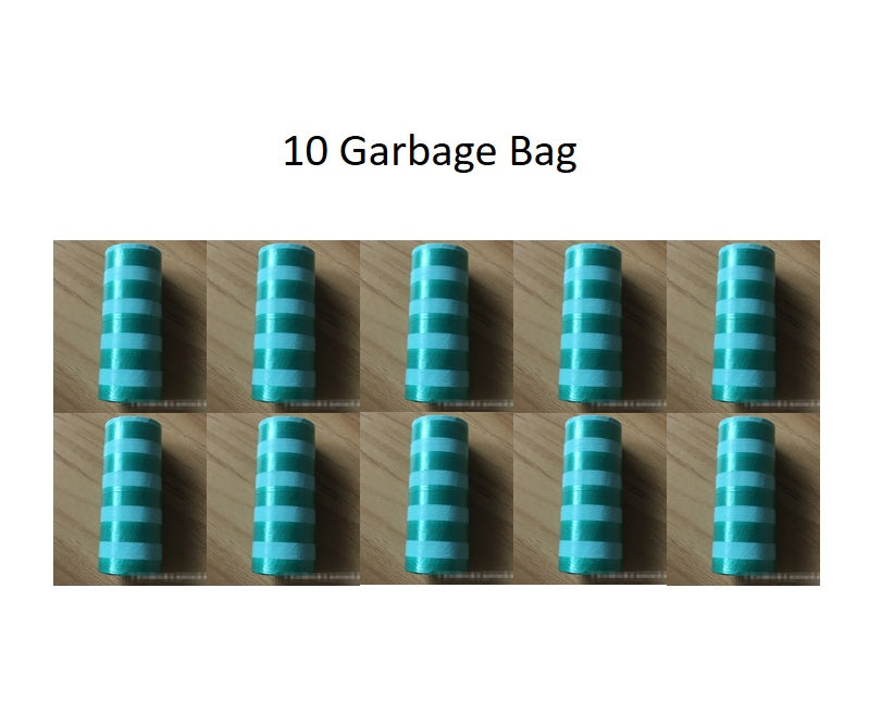 Set of 10 disposable cat litter trash bags