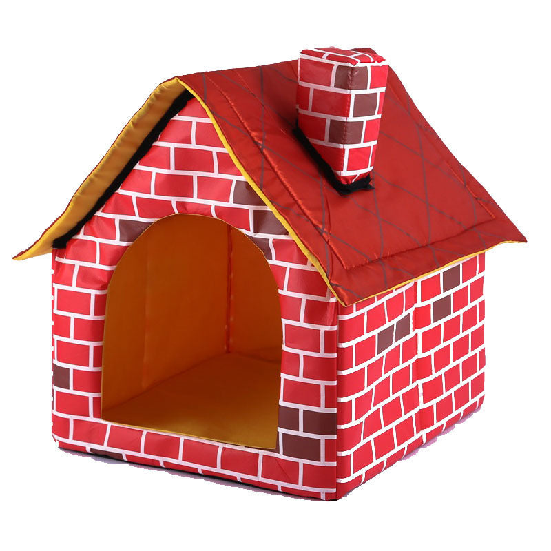 Chimney Villa Pet House, cozy and stylish indoor bed for cats and small dogs