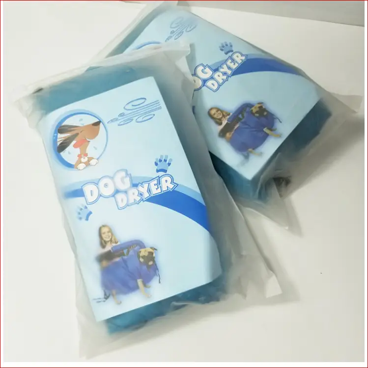 Dog dryer bag. Pet accessories. Quickly and easily dry. - Happy Pets