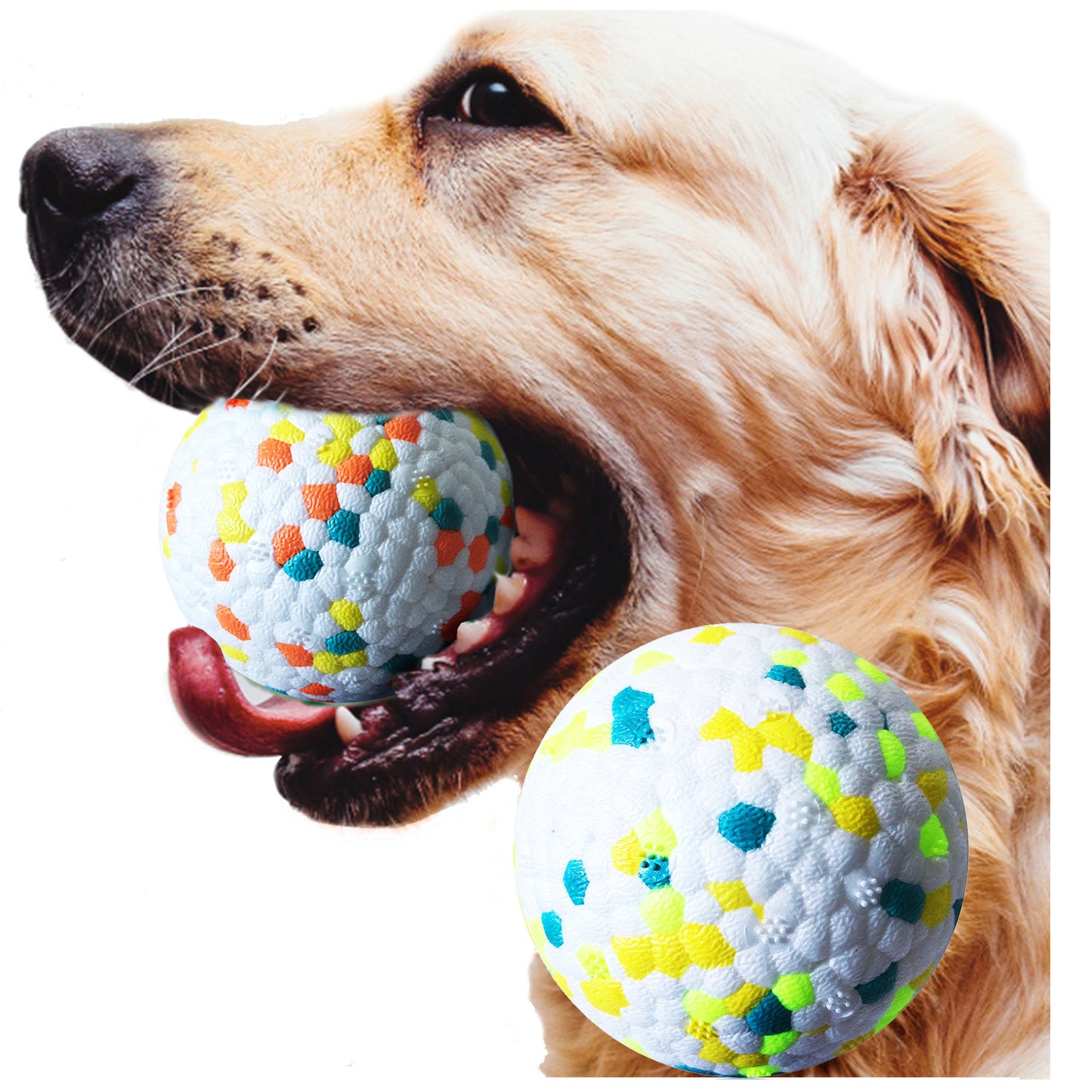 Durable Dog Molar Ball E-TPU Dog Molar Ball Interactive Toy for Dental Health dog playing