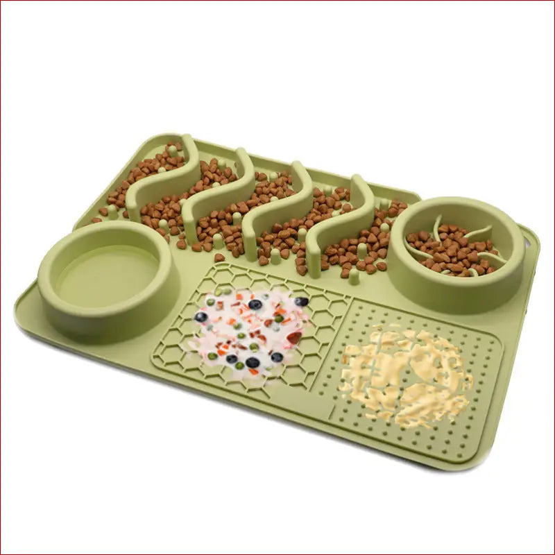 Dog silicone multifunctional food bowl. Pet Feeding. - Happy Pets
