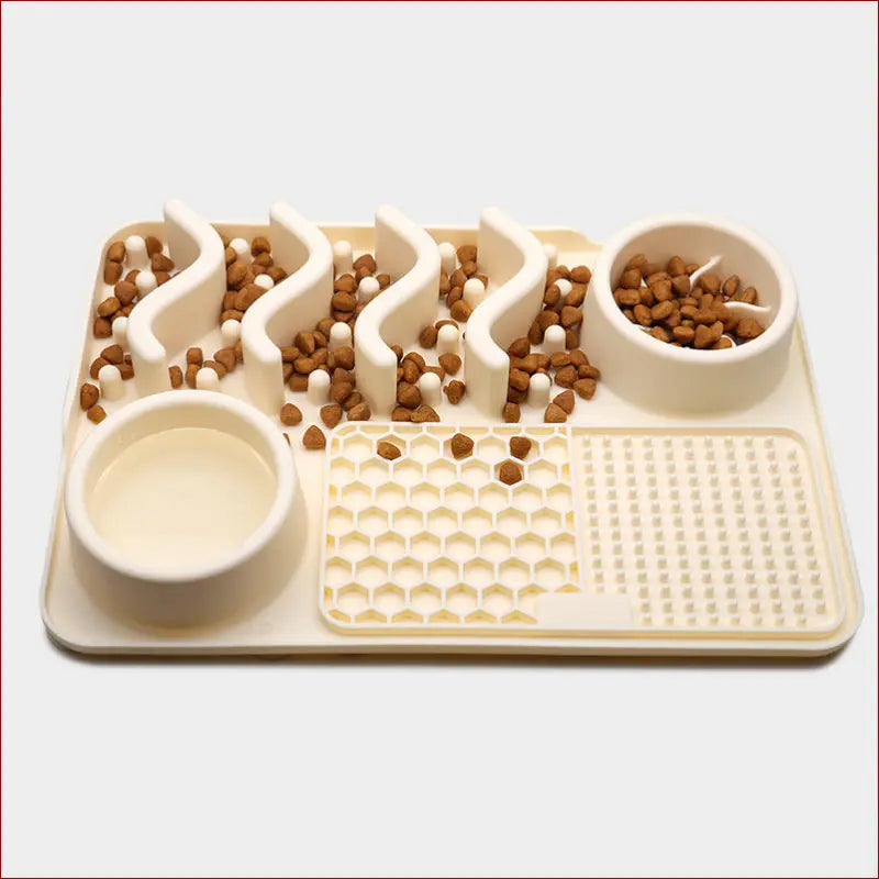 Dog silicone multifunctional food bowl. Pet Feeding. - Happy Pets