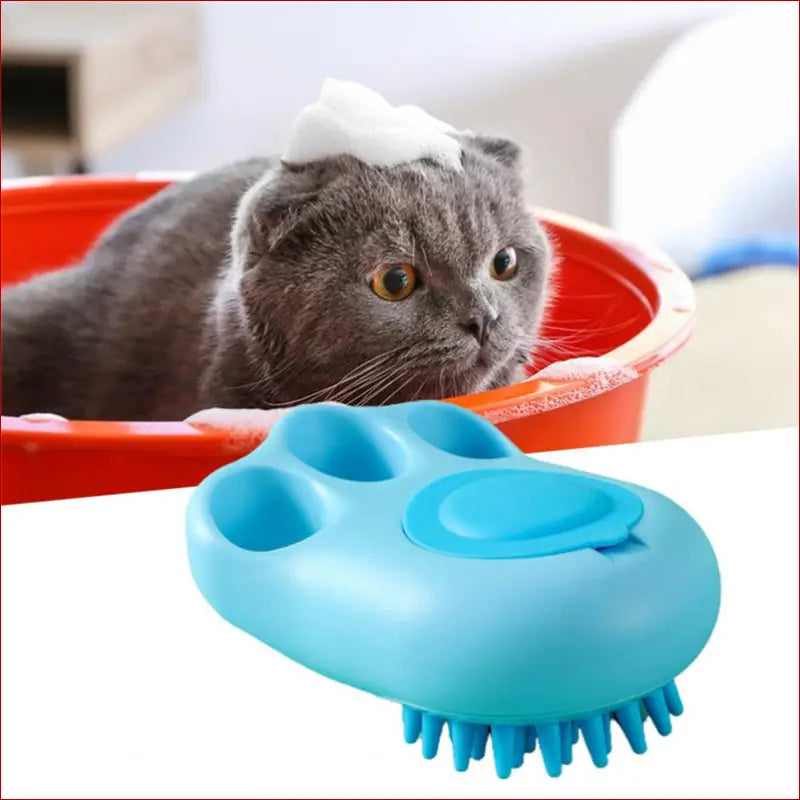 Cat bath brush. Cat hair cleaning brush. Pet brush. - Happy Pets