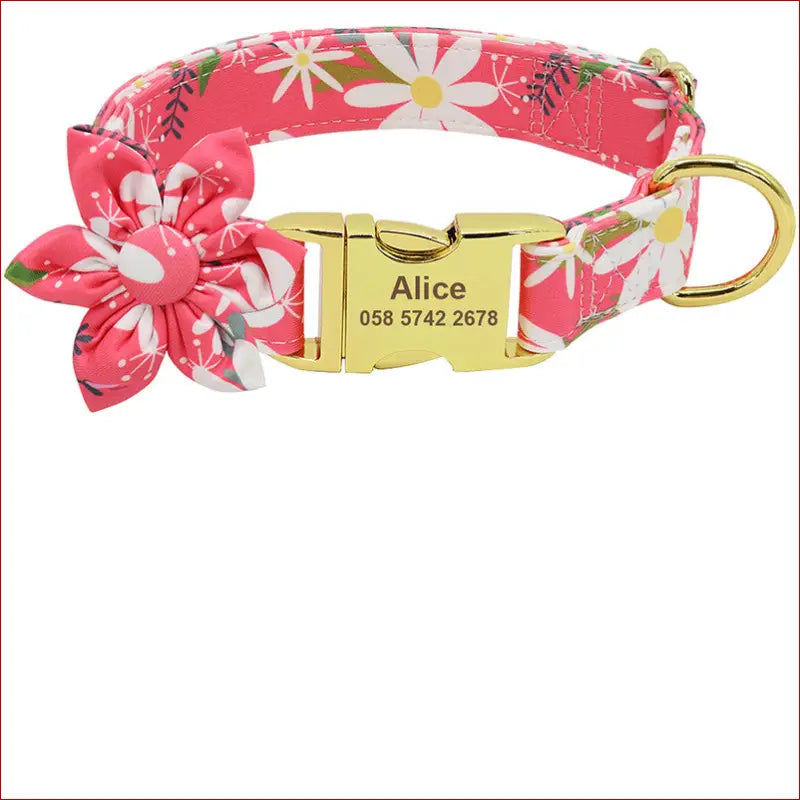 Personalized pet collar. Pet ID collar. Comfortable and fashionable. - Happy Pets