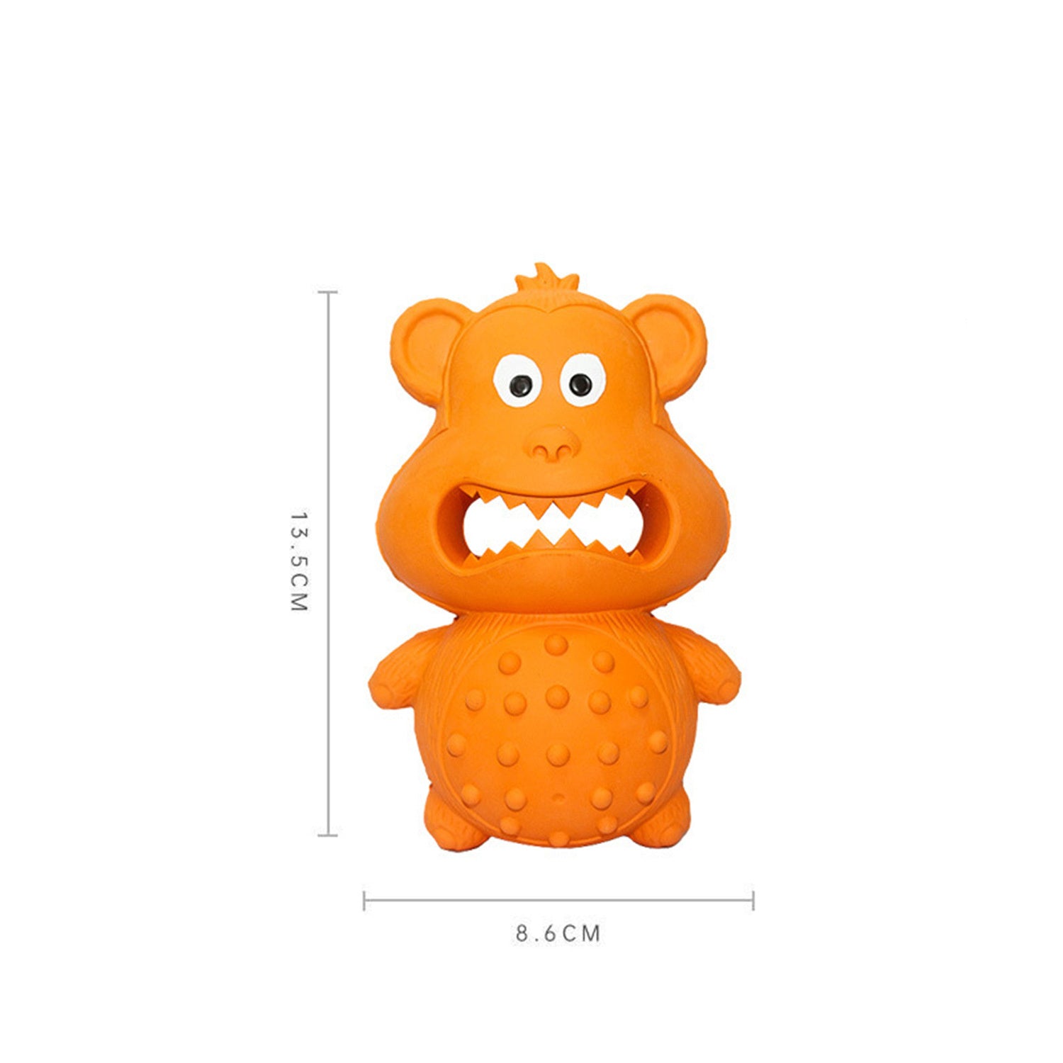Dimensions for the Best Dog Chew Toy yellow variant, helping you choose the perfect fit for your dog's size and chewing habits
