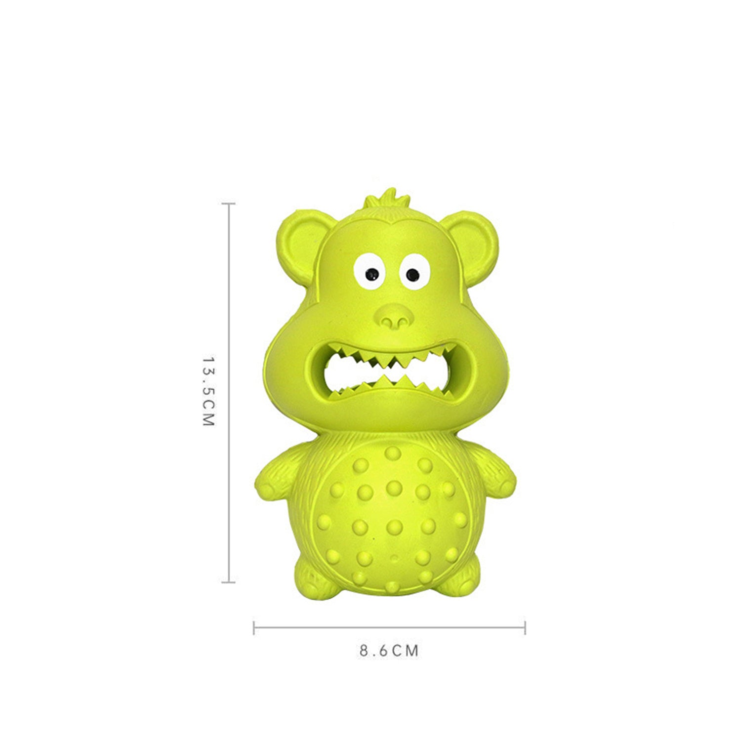 Dimensions for the Best Dog Chew Toy green variant, helping you choose the perfect fit for your dog's size and chewing habits