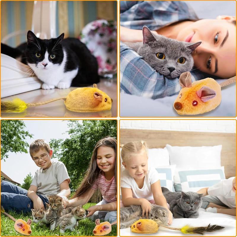 Various people playing with their cats using the Interactive LED Cat Toy, demonstrating its versatility and engaging play across different scenarios