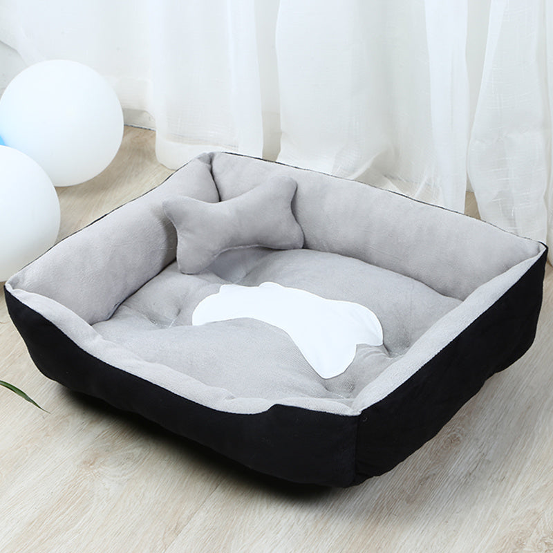Large Teddy Dog Kennel in Gray – Cozy & Comfortable Pet Bed for Dogs