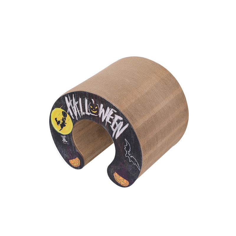 Magic Organ foldable cat scratcher made of eco-friendly recycled cardboard, ideal for scratching and playing bat