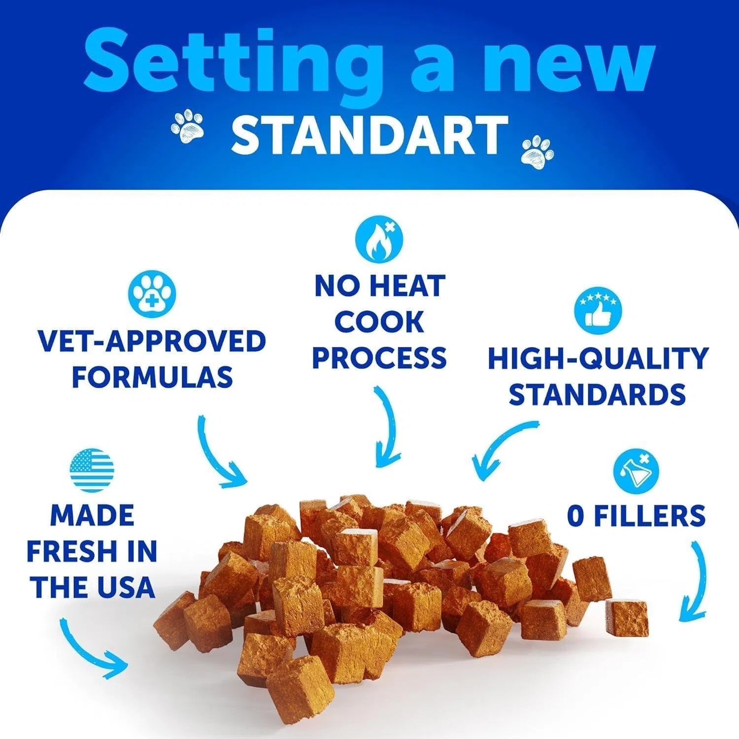 Natural Flea and Tick Chews for Cats– 132 soft treats bottle features