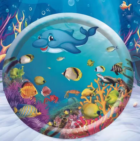 Ocean World 100cm variant of the Cooling Pet Bed offering a refreshing and comfortable surface for your pet to relax on.