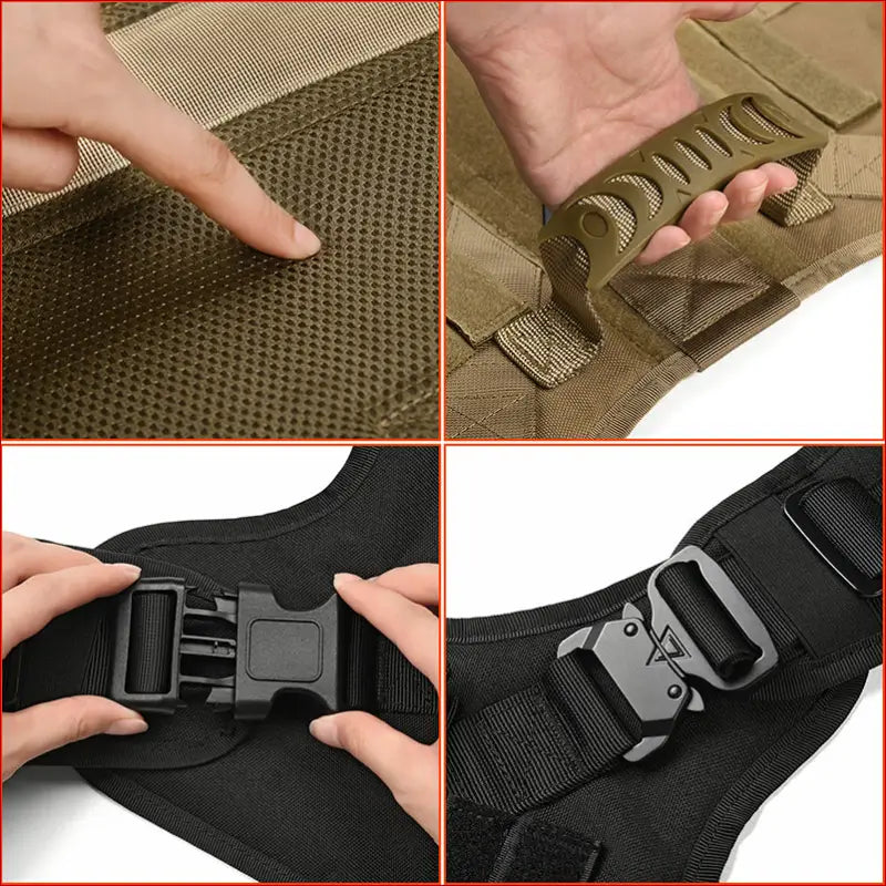 Outdoor tactical dog vest. Large dogs. Outdoor Pet Supplies. - Happy Pets