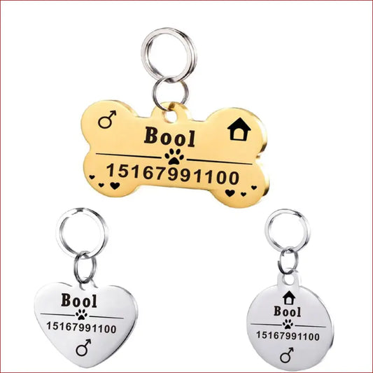 Personalized Dog ID Tag. Pet Collar. Outdoor Pet Safety. - Happy Pets