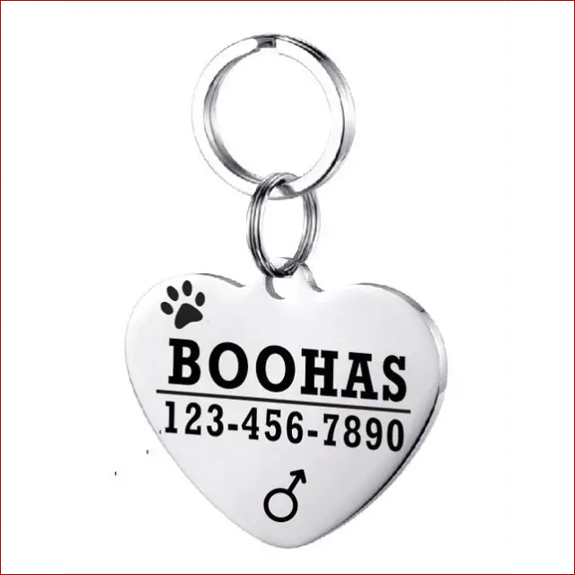 Personalized Dog ID Tag. Pet Collar. Outdoor Pet Safety. - Happy Pets