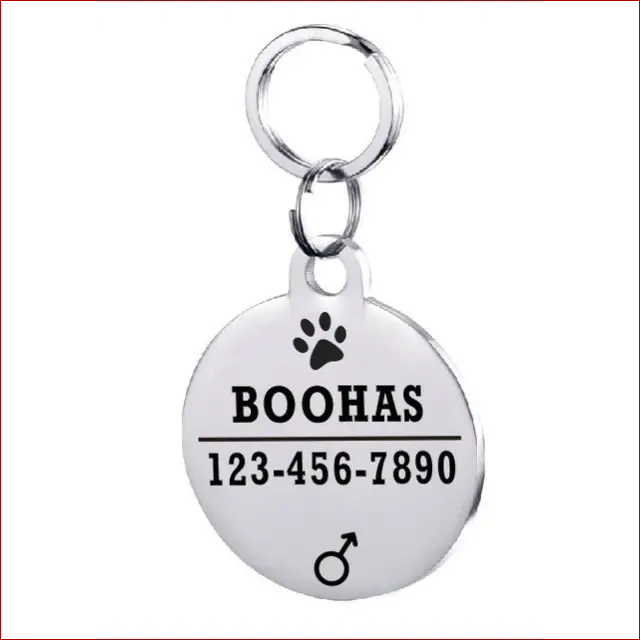 Personalized Dog ID Tag. Pet Collar. Outdoor Pet Safety. - Happy Pets