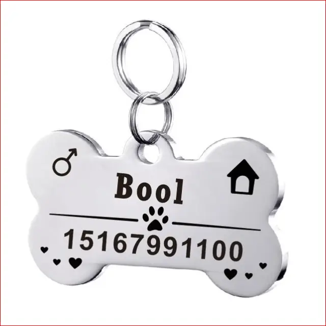 Personalized Dog ID Tag. Pet Collar. Outdoor Pet Safety. - Happy Pets