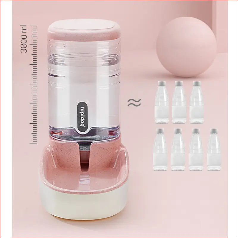 Automatic Pet Feeder and Drinking Fountain. Pet Feeding. - Happy Pets