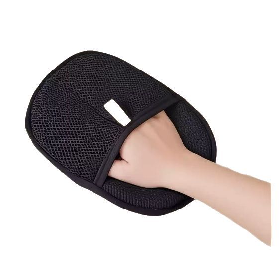 Pet hair remover glove for cats, dogs, and rabbits front view