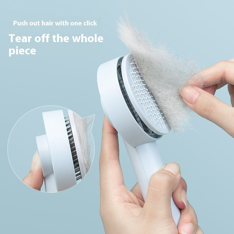 Pet Needle Comb for Dogs and Cats Hair Remover Brush for Dogs and Cats – Self-Cleaning Grooming Tool tear off the whole piece