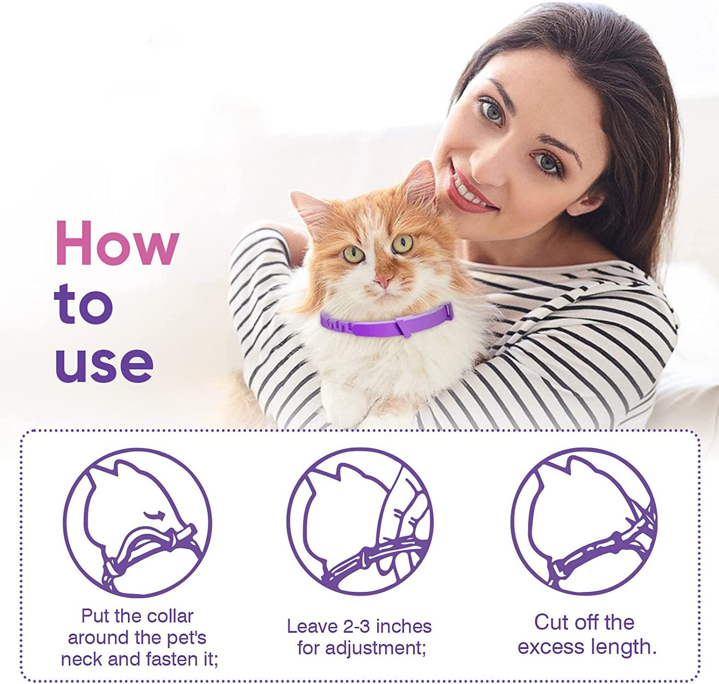 Pet Soothing Calming Collar for Dogs and Cats – Natural Anxiety Relief how to use