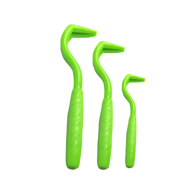 Pet Tick Remover Hook in green color, ideal for painless tick removal from your dog