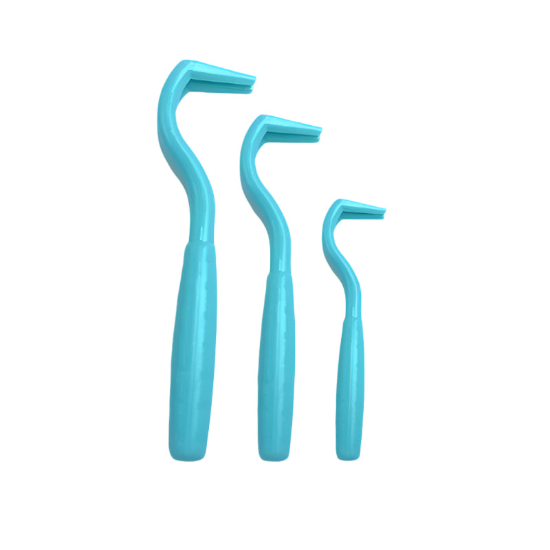 Pet Tick Remover Hook in light blue color, designed for easy and safe tick removal
