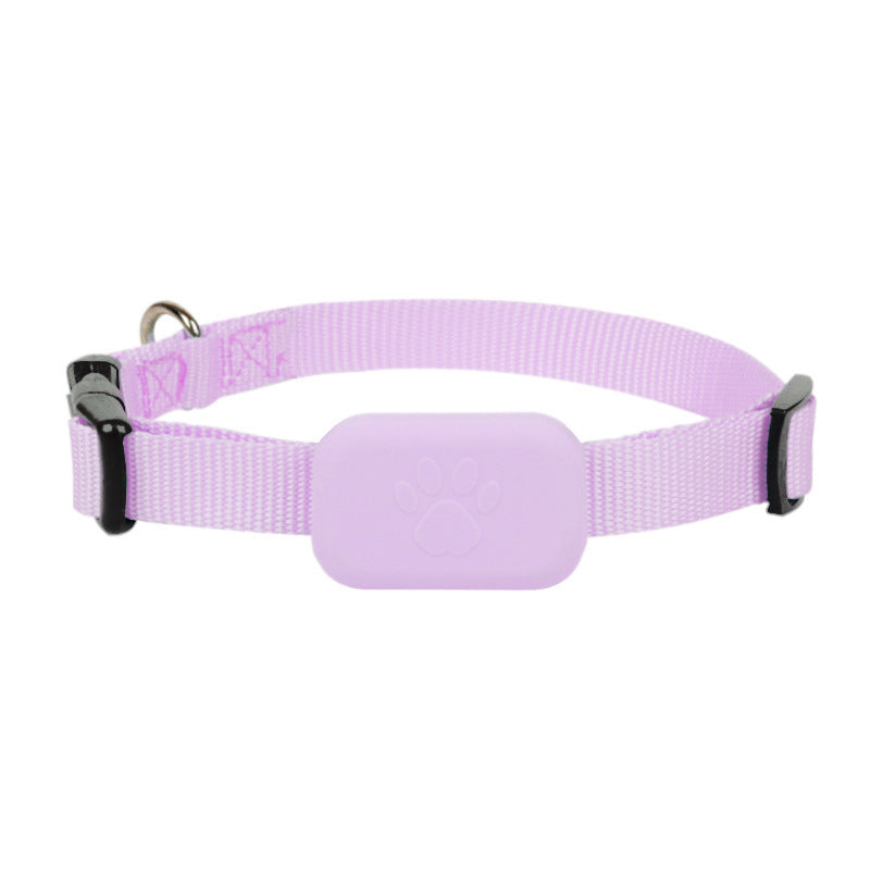 Smart pet tracker collar on a cat – waterproof and Bluetooth-enabled for real-time tracking and anti-lost protection variant pink
