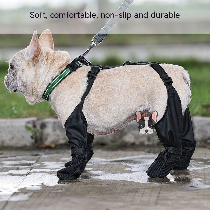 Soft, comfortable, and non-slip Waterproof Adjustable Dog Boots designed for ultimate paw protection and stability on any terrain.