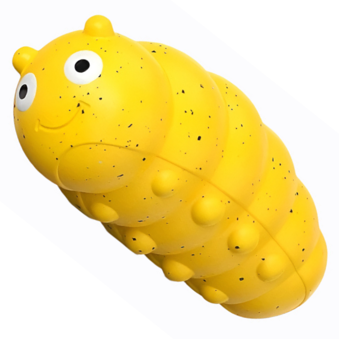 Weird bug-shaped Durable Teething Pet Toy durable and safe squeaky toy for puppies and small dogs, great for dental cleaning and play yellow variant