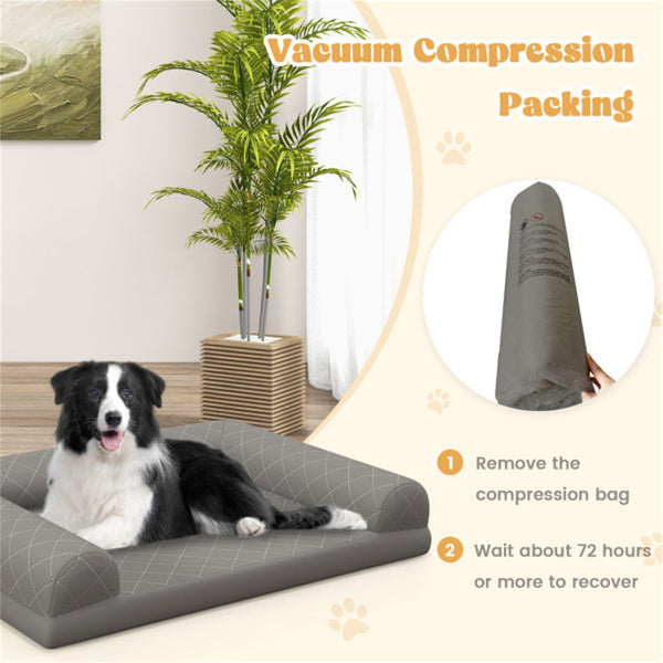 Comfortable 36-Inch Orthopedic Dog Bed for Small and Medium Dogs vacuum compression packing