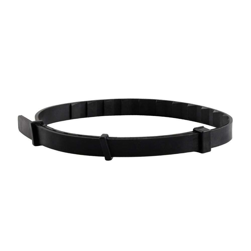 Adjustable Anti-Insect Collar in black, offering up to 8 months of protection against fleas, ticks, and lice for cats and dogs.