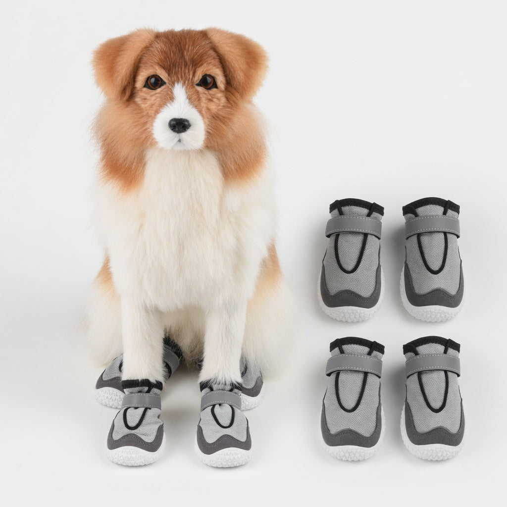 Breathable Dog Boots – Reflective & Non-Slip for All Sizes
