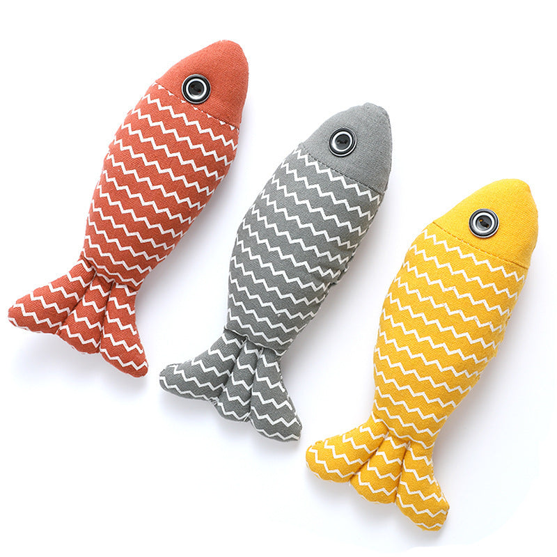 Catnip Fish Toys for Indoor Cats - 3 Pcs Interactive Kicker Set - Happy Pets