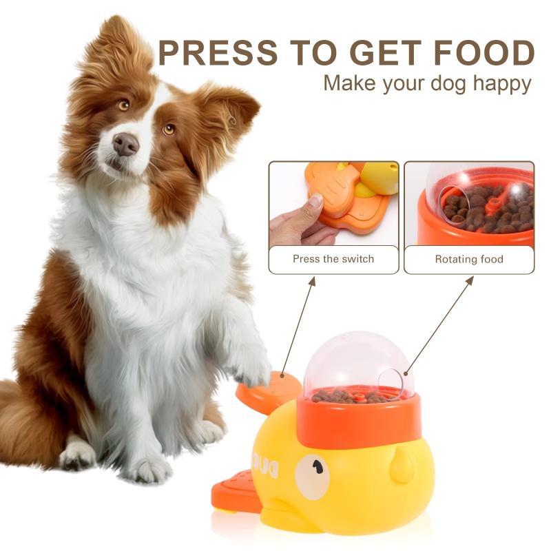 Dog Treat Dispenser - Duck Puzzle Toy for Dogs and Cats - Happy Pets