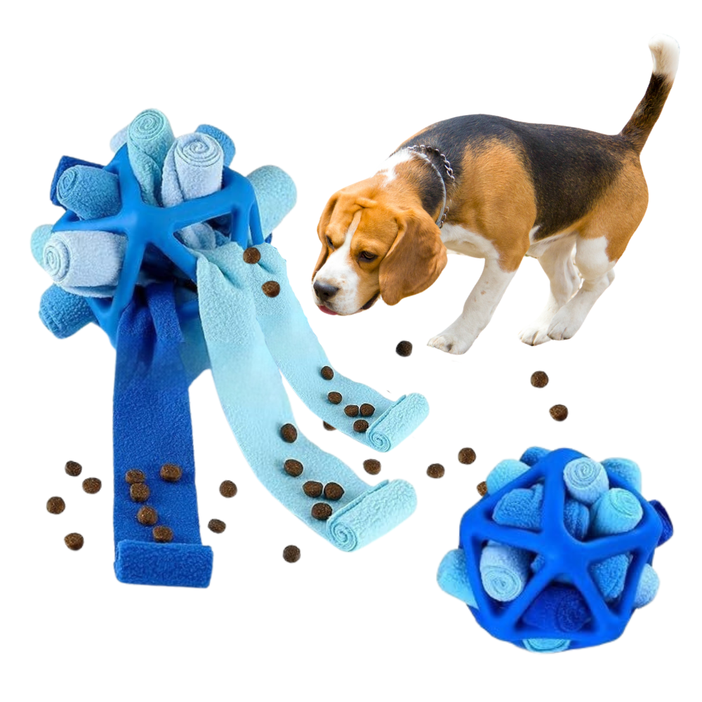 Dog Treat Sniffing Ball – Interactive Puzzle Toy - Happy Pets