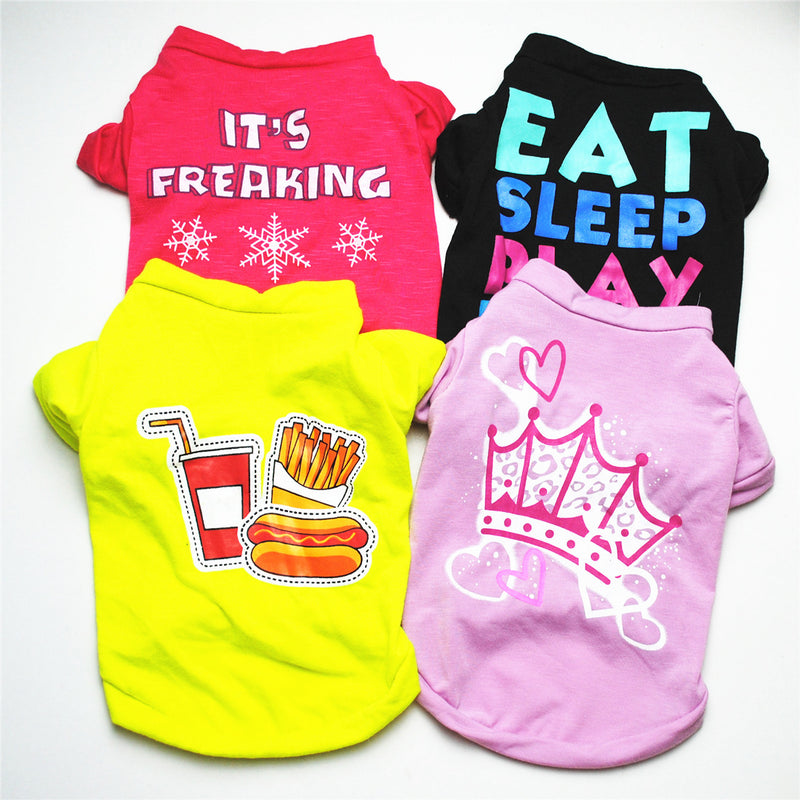 Eat Sleep Play Poop Repeat Funny Dog T-Shirt for Summer main image four variants