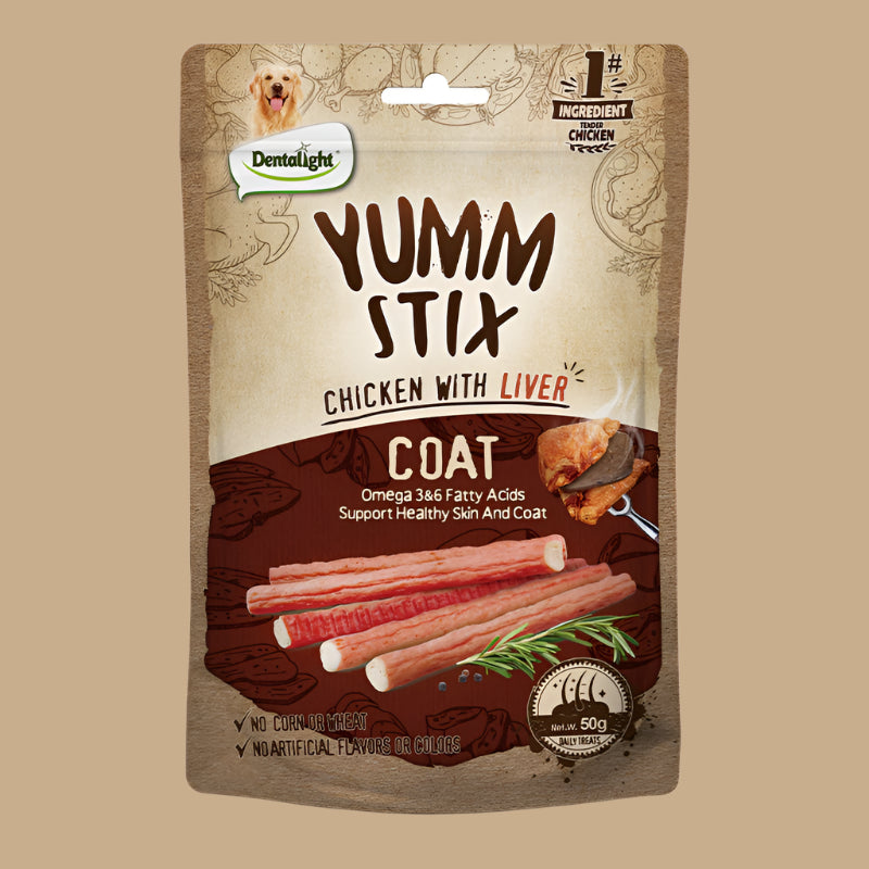 Pet Puppy Vitamin with chicken and liver flavor, Coat formula designed to promote healthy skin and fur