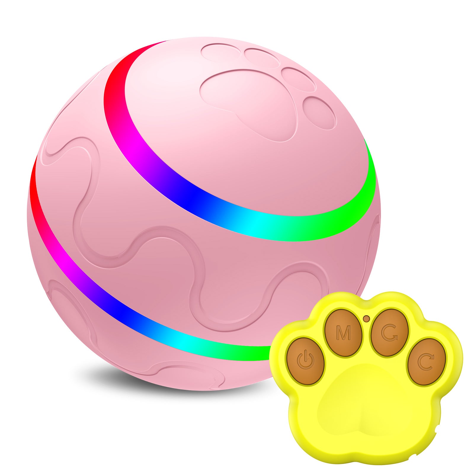 Pet Toy – Automatic Rotating Ball for Interactive Play and Fun. - Happy Pets