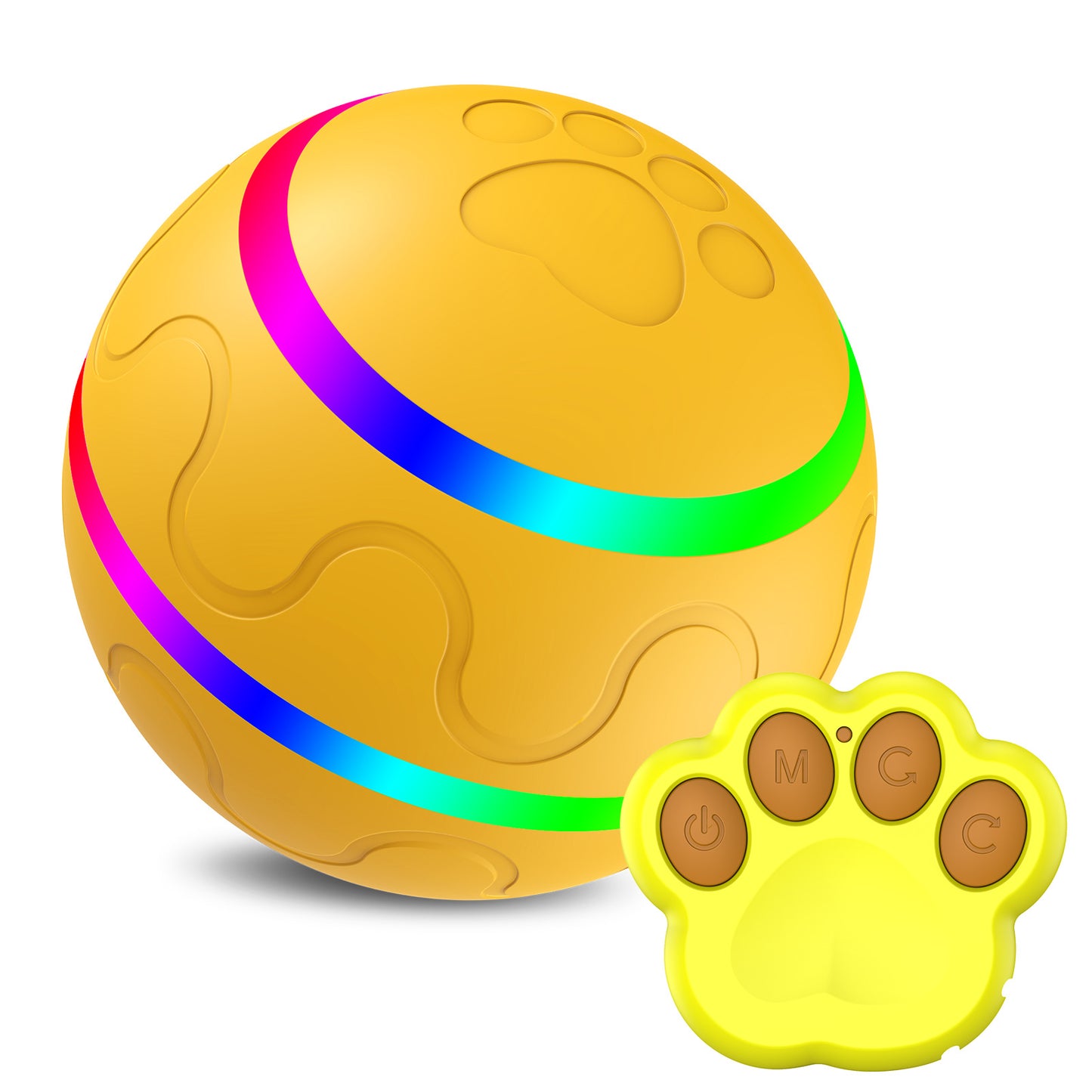 Pet Toy – Automatic Rotating Ball for Interactive Play and Fun. - Happy Pets