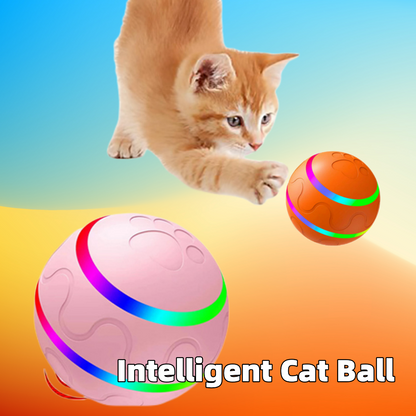 Pet Toy – Automatic Rotating Ball for Interactive Play and Fun. - Happy Pets