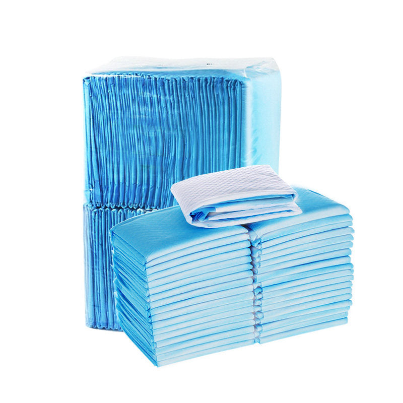 Close-up of the blue Pet Urine Pad Diaper, featuring fast absorption, moisture-locking technology, and a breathable design to keep pets dry and comfortable.