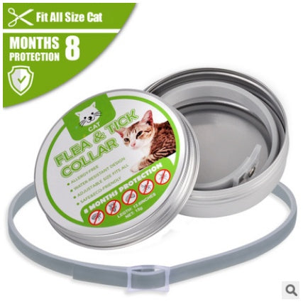 ProGuard Flea & Tick Collar specifically designed for cats, offering 8 months of protection from fleas and ticks