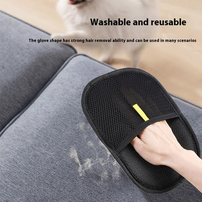 Reusable Pet Hair Remover Glove for Furniture and Pets - Happy Pets